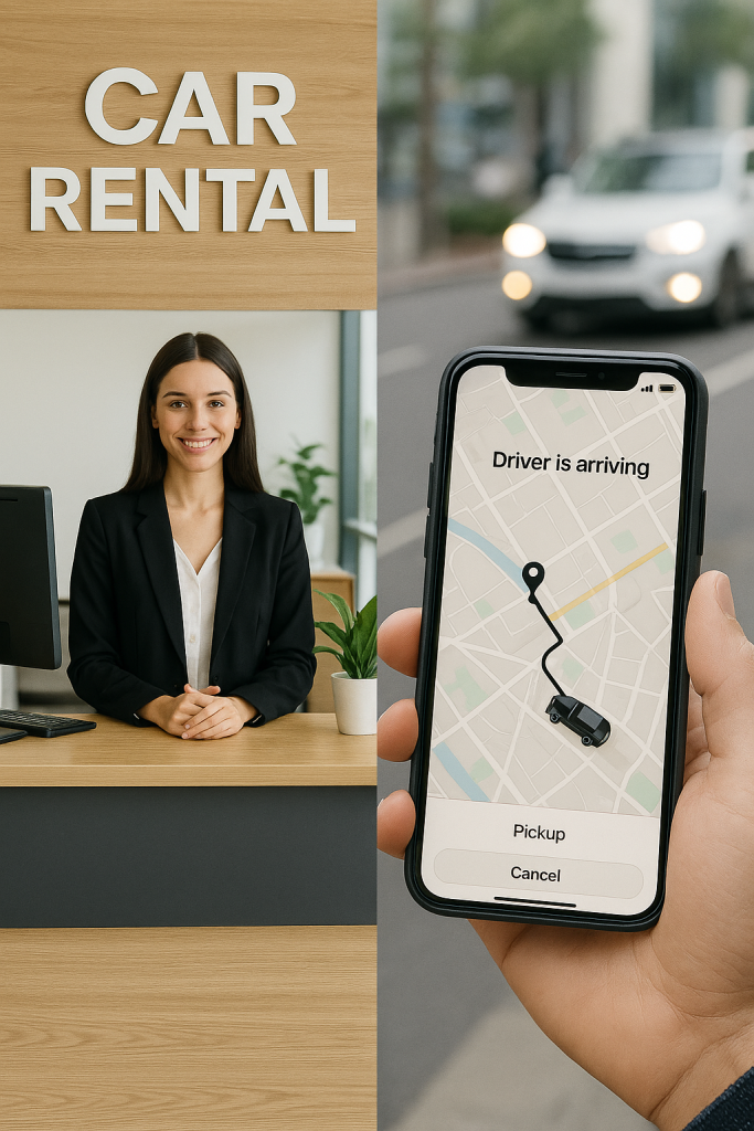Car Rental vs Ride-Sharing Office
