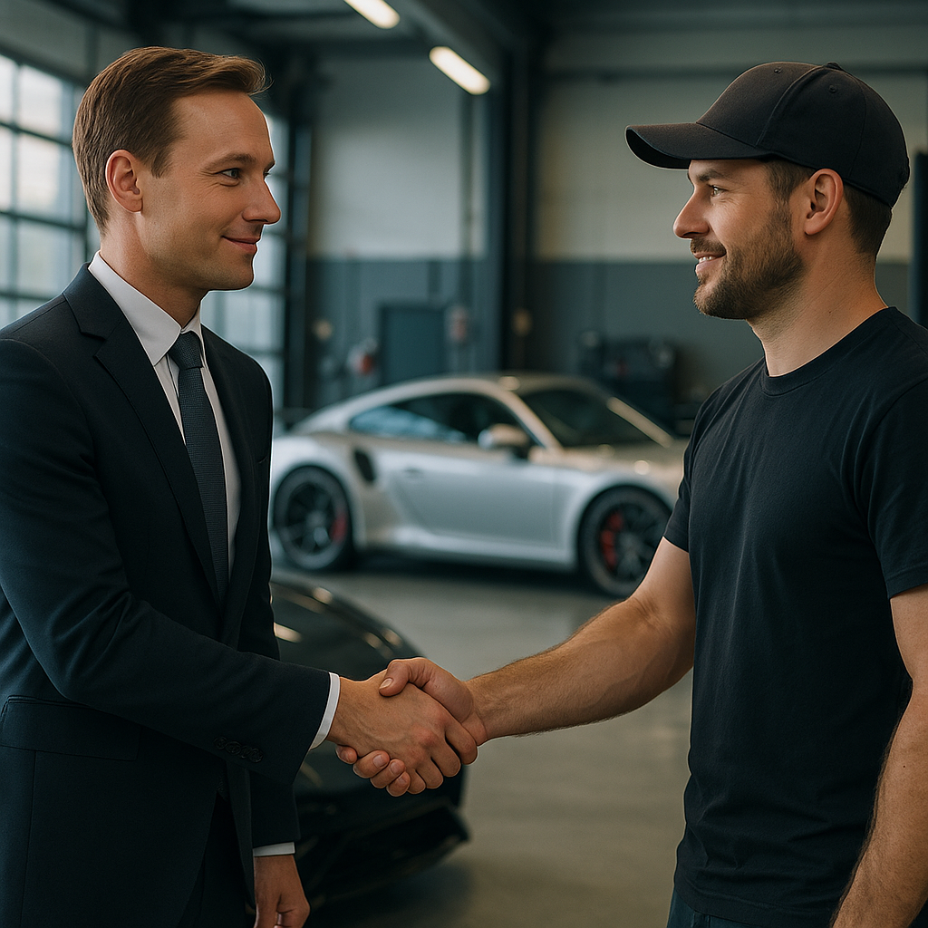 Partnership in Modern Garage Simple