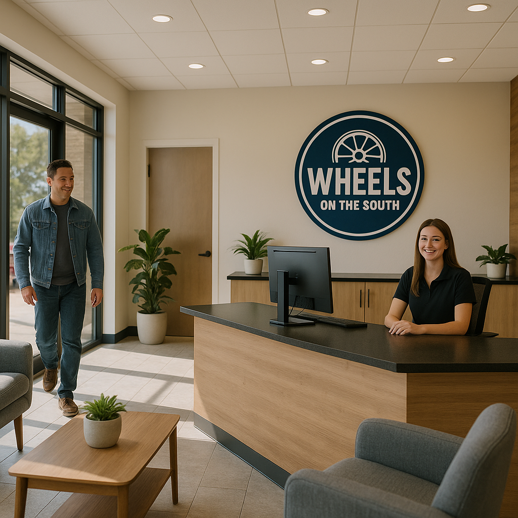 Welcoming Auto Shop Reception Simple