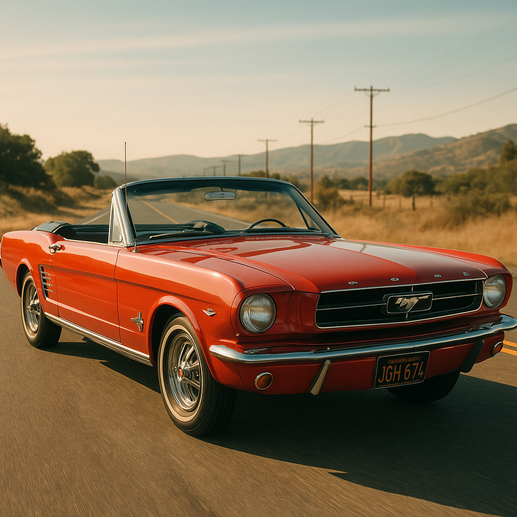 Classic Red Mustang