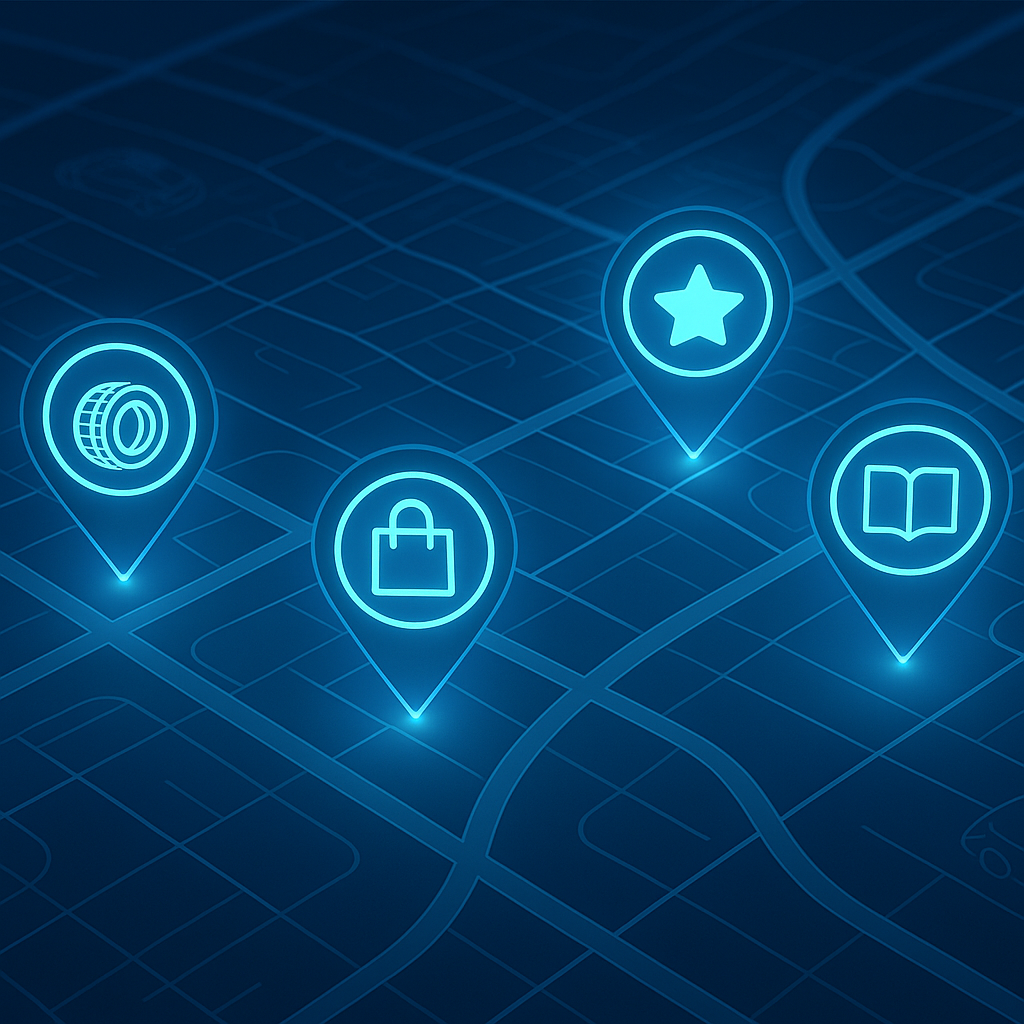 Futuristic Digital Map Simple