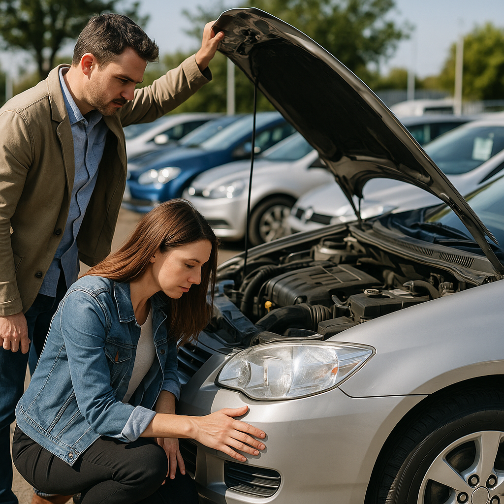 Inspecting Used Car