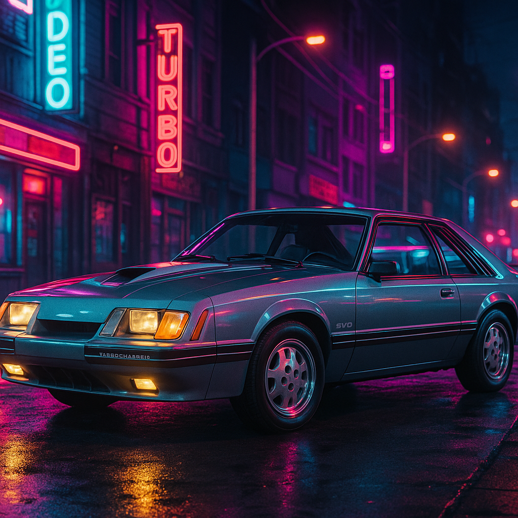 Retro Mustang Night Vibes