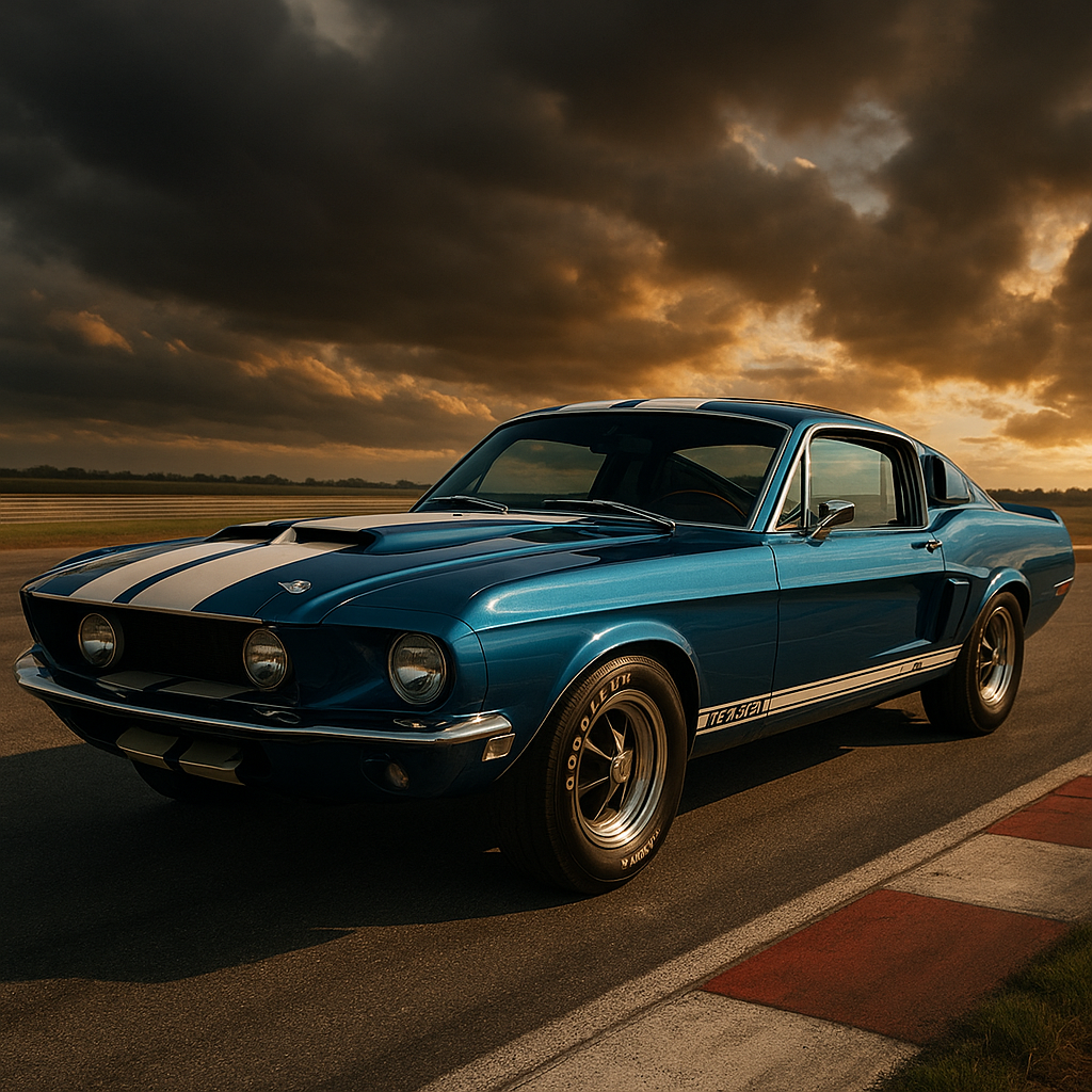 Shelby GT500 on Racetrack